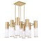 Cwi Lighting Pipes 16 Light Chandelier With Sun Gold Finish 1221P20-16-625 - alternate 1
